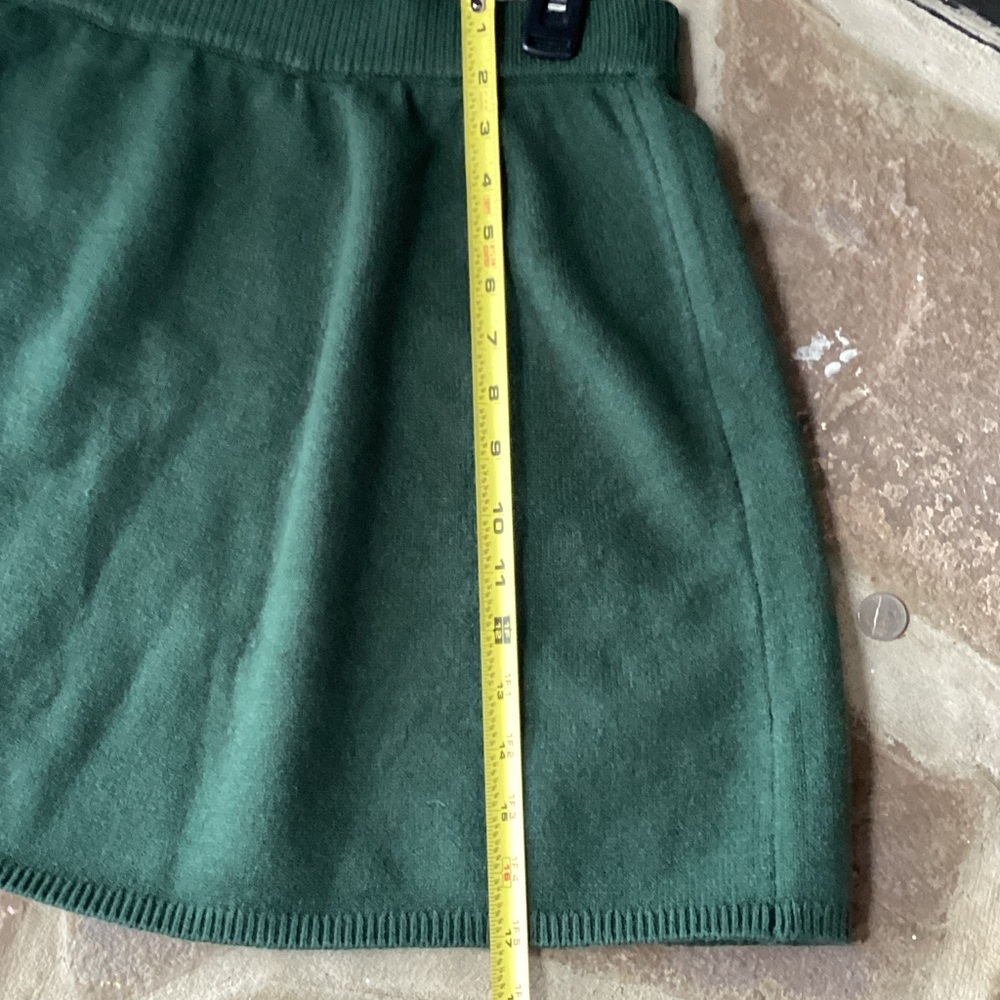 Forest Green cozy sweater skirt set XL - Picture 7 of 8